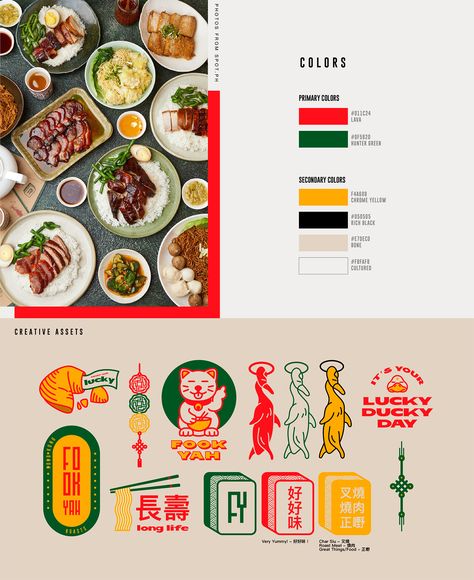 Chinese Restaurant Logo, Chinese Color Palette, Chinese Branding, Restaurant Brand Identity, Japanese Food Illustration, Chinese Logo, Chinese Graphic, Creative Restaurant, Cafe Branding