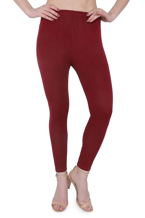 LEGGINGS Red Full-length Leggings For Spring, Maron Leggings, Trendy Red Full-length Leggings, Red Full-length Athleisure Leggings, Red Tight Full-length Leggings, Maroon Leggings, Ankle Length Leggings, Leggings For Women, Hd Images