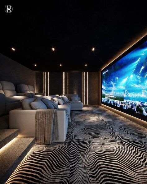 Designing the Perfect Home Theater Room Luxury Home Cinema Room, Cinema Room Design, Sala Cinema, Cinema Idea, Movie Theater Rooms, Home Theater Room Design, Theater Room Design, Home Cinema Room, At Home Movie Theater