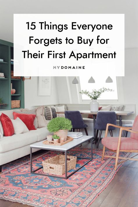 Apartment Essentials List, New Apartment Essentials, New Apartment Checklist, First Home Essentials, Apartment Necessities, First Apartment Tips, Apartment Must Haves, New Home Essentials, First Apartment Essentials