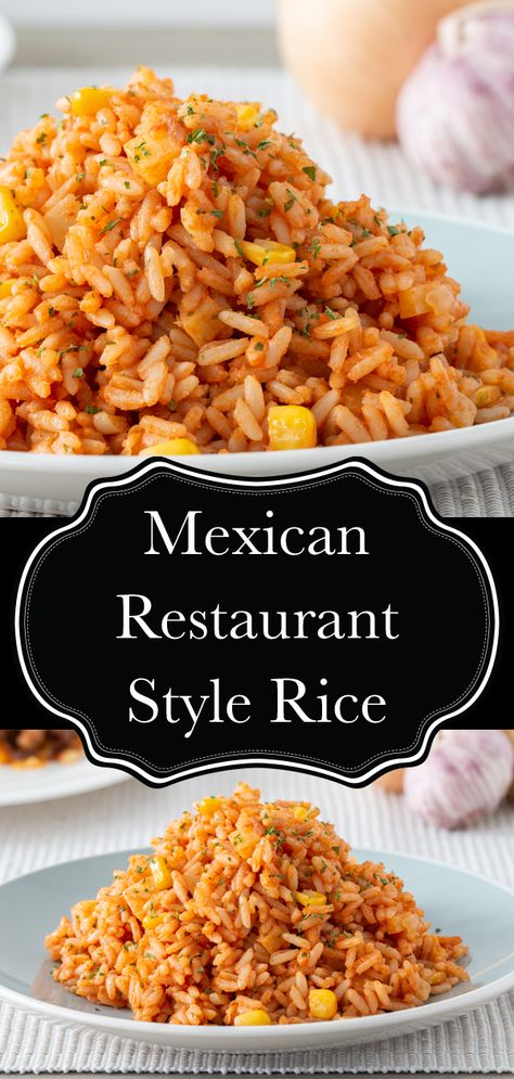 Mexican Rice Recipe Restaurant Style, Mexican Rice Restaurant Style, Restaurant Style Mexican Rice, Mexican Rice Recipe, Mexican Rice Easy, Spanish Rice Recipe, Mexican Rice Recipes, Mexican Meals, Mexican Dinner