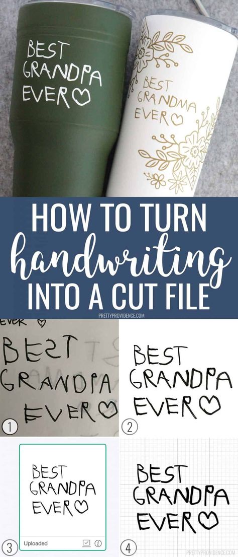 Love Diy Gifts, Business Room, Personalized Gifts For Grandparents, Cricut Projects Easy, Cricut Explore Air Projects, Circuit Crafts, Kids Handwriting, Cricket Ideas, Cricut Explore Projects