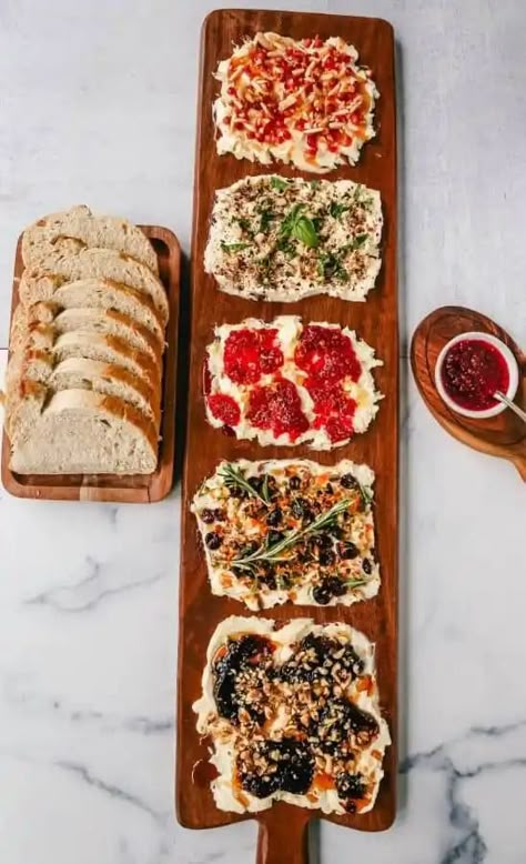 20+ Easy Butter Board Ideas (2022 viral TikTok) | Skip To My Lou Simple Butter Board Ideas, New Years Charcuterie Board 2024, Charcuterie Board Butter, Whipped Butter Board, Breads And Spreads Board, Christmas Butter Boards, Butter Board Savory, Pretzel Board Ideas, Christmas Butter Board Ideas