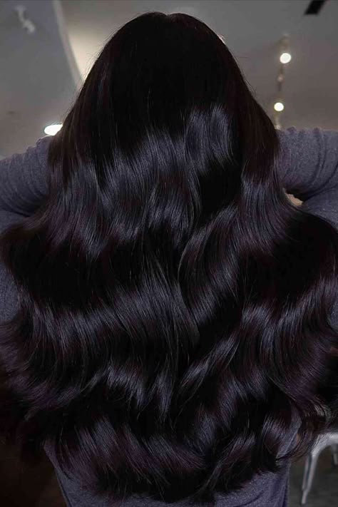 Dark Chocolate Brunette Hair Color for ladies with longer hair Plum Black Hair, Violet Black Hair, Dark Chocolate Hair Color, Rich Chocolate Brown Hair, Chocolate Brown Hair Color Ideas, Shades Of Chocolate, Dark Chocolate Hair, Dark Chocolate Brown Hair, Brown Hair Color Ideas