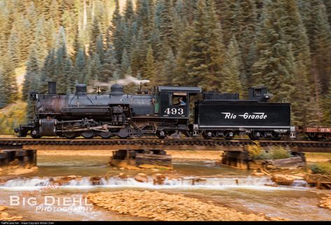 RailPictures.Net Photo: DRGW 493 Denver & Rio Grande Western Railroad Steam 2-8-2 at Silverton , Colorado by William Diehl Denver And Rio Grande Western Railroad, Colorado Railroad, Silverton Colorado, Panning Shot, Ideal Day, Time Schedule, Day Time, Colorado Usa, Day And Time