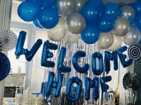 Welcome Home Bedroom Surprise, Welcome Home Decorations For Boyfriend, Surprise Welcome Home Decorations, Welcome Home Balloons Ideas, Welcome Home Ideas For Boyfriend, Welcome Back Home Surprise Ideas, Welcome Home Boyfriend, Welcome Decoration Ideas, Welcome Home Surprise