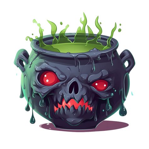 Cauldron Drawing, Halloween Witch Cauldron, Halloween Witches Brew, Face Outline, Flash Sheet, Witches Cauldron, Halloween Witches, Witches Brew, King Of Fighters