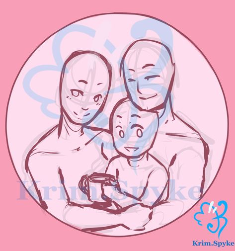 Family Pose Reference Drawing, Kids Reference Drawing, Finger Pointing Reference, Sibling Drawing Poses, Parent And Kid Drawing Reference, Duo Drawing Reference, Duo Drawing Reference Poses, Family Portrait Drawing, Family Drawing