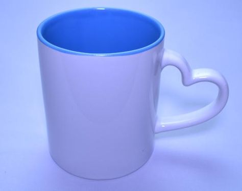 inner color mug with heart handle Heart Handle Mug, Savings Box, Sublimation Mugs, Mug Coffee, Ceramic Mugs, Key Rings, Mouse Pad, Photo Image, Coffee Mug