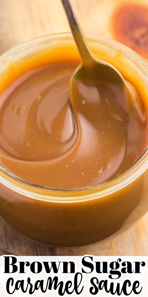 Brown Sugar Caramel Sauce, Homemade Caramel Recipes, Brown Sugar Caramel, Salted Caramel Cupcakes, Caramel Treats, Brown Sugar Recipes, Snack Mixes, Caramel Icing, Caramel Recipes Sauce