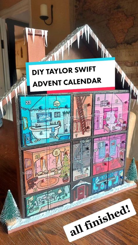 Taylor Swift Advent Calendar Ideas, Crafts For Swifties, Taylor Swift Inspired Gifts Diy, Taylor Swift Advent Calendar, Diy Taylor Swift Gifts, Diy Taylor Swift Room Decor, Taylor Swift Gift Ideas Diy, Taylor Swift Crafts Ideas, Taylor Swift Diy Crafts