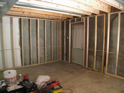 spray-foam-does-not-need-a-vapor-barrier Interior Door Frame, Framing Basement Walls, Framing Doorway, Install Door, Basement Studio, Diy Home Security, Home Security Tips, Prehung Doors, Survival Ideas