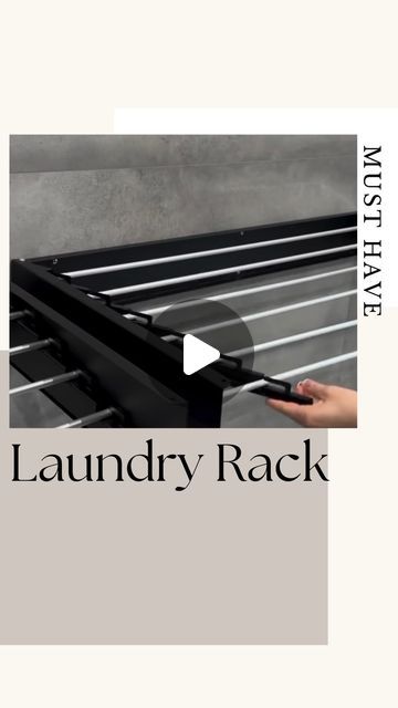 Karolina | Home without an Architect| Interiors & DIY on Instagram: "Laundry Drying Rack

💫 Foldable & retractable

💫 Wall Mounted

💫 suitable for indoor and outdoor use 

💫 capacity up to 25kg

I love it for its sleek design and practicality. What’s your view ?

Comment “laundry” for your personal shopping link ! 

#laundryroom #laundryrack #dryingrack #laundryroomideas #dryingrack #projectmama" Indoor Clothes Drying Ideas, Laundry Hanging Ideas Drying Racks, Retractable Wall, Laundry Drying Rack, Wall Mounted Drying Rack, Laundry Rack, Shopping Link, Drying Rack Laundry, Laundry Drying