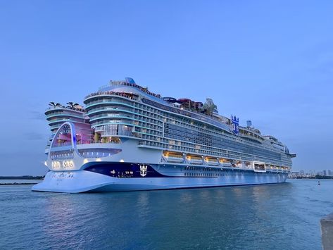 First Look! See Photos of the New Spaces on Royal Caribbean's Icon of the Seas Icon Of The Seas Royal Caribbean, Minecraft Boat, Icon Of The Seas, Cruise Vibes, Cruise Secrets, Royal Caribbean Cruise Lines, Disney Cruise Ships, Royal Caribbean Ships, Usa Trip