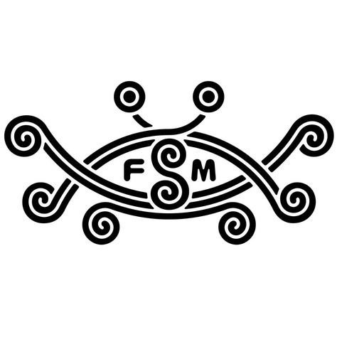 the church of the flying spaghetti monster church of the fsm #pastafarian #fsm Pantheism Symbol, Flying Spaghetti Monster Tattoo, Antichrist Symbol, Christian Fish Symbol, Flying Spaghetti Monster, Satanic Patches, Monster Tattoo, Cd Crafts, Spooky Scary