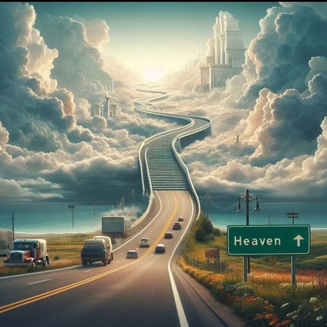 HIGHWAY TO HEAVEN Free Use Images, Christ The Good Shepherd, Types Of Movies, Highway To Heaven, Heaven Art, Highway To Hell, Last Ride, The Good Shepherd, Heaven And Hell