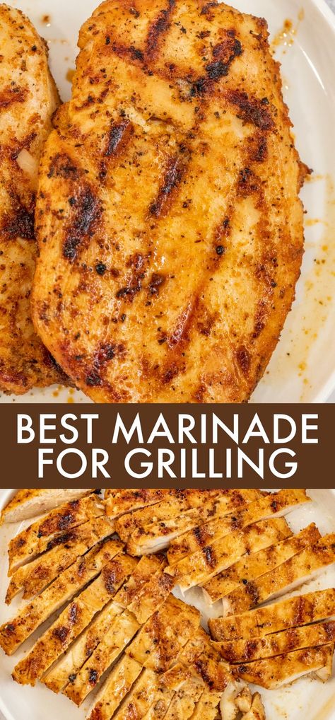 Grilled Chicken Breast Marinade, Chicken Breast Marinade Recipes, Best Marinade, Chicken Breast Marinade, Grilled Chicken Breast Recipes, Best Chicken Marinade, Easy Chicken Marinade, Grilling Chicken, Grilled Chicken Marinade