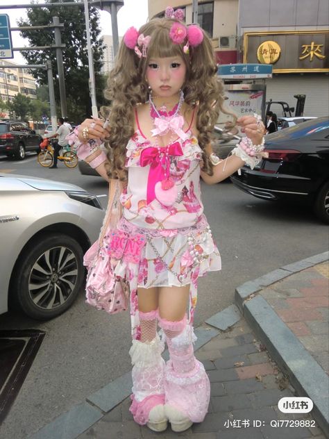 ⋆ #fashion #cute #⋆ #cuytii #cuytiiz #pink #ruffles #bows #outfits Harajuku Pink Outfit, Gyaru Pink Outfit, Pink Harajuku Fashion, Gyaru Fashion Pink, Pink Gyaru Outfit, Mlp Halloween, Pink Gyaru, Mlp Outfits, Decora Outfits