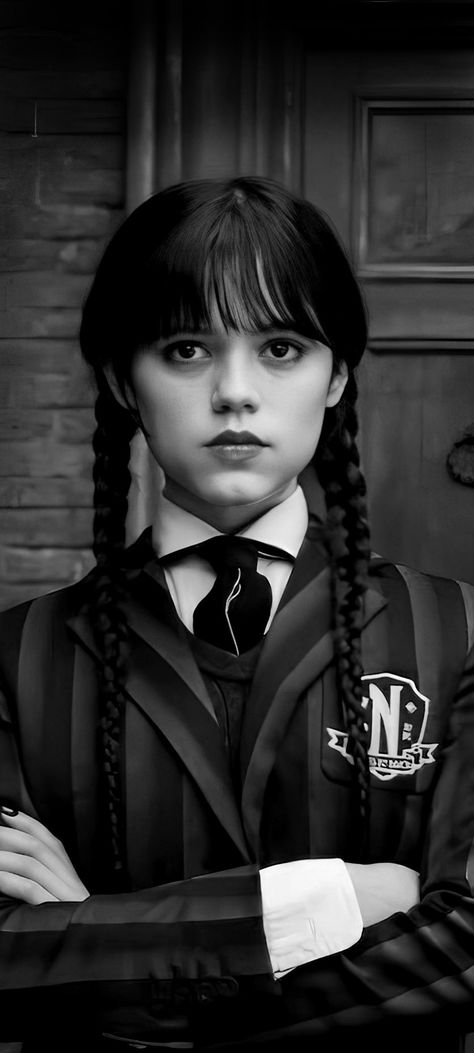 Wednesday Addams Wednesday Addams Drawing Pencil, Wednesday Addams Photoshoot, Wednesday Addams Black And White, Wednesday Black And White, Wednesday Portrait, Wednesday Addams Drawing, Wednesday Addams Art, Wednesday Addams Tattoo, Wednesday Hair