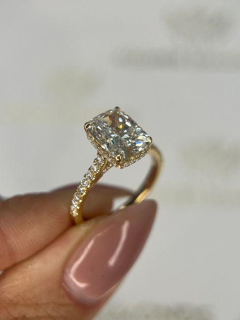 Square engagement rings