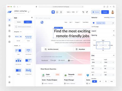 Web Builder - Desktop Apps by Dwiky Setiawan on Dribbble Software Ui Design, Web Forms, Form Builder, No Code, Ux Web Design, Ui Kit, New Career, Builder Website, Career Advice