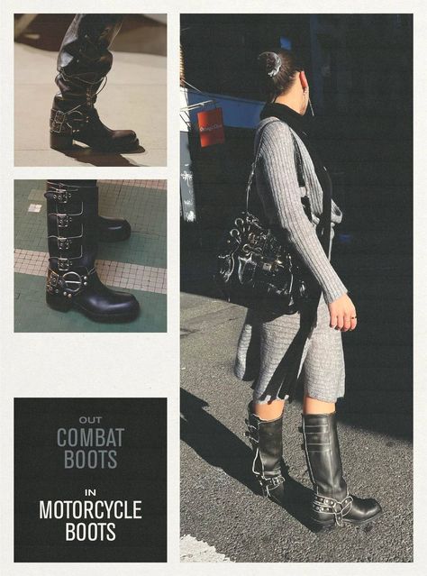 7 Outdated Boot Trends and 7 Styles to Shop in 2023 | Who What Wear Boot Styles 2023, Biker Boots Outfit 2023, Styling Moto Boots, Boot Trends Fall 2023, How To Style Moto Boots, Fall 2023 Boot Trends, Fall 2023 Boots, Moto Boots Outfit 2023, Biker Boots Outfit Winter