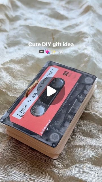 Diy Cassette, Paper Cassette, Bookmark Crochet Tutorial, Basketball Homecoming, Birthday Gifts For Friends, Diy Birthday Gifts For Friends, Hoco Proposals Ideas, Easy Diy Gifts, Relationship Texts