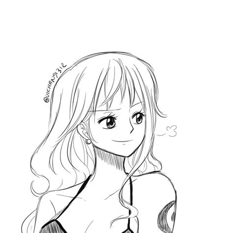 Nami Sketch Art, Nami Sketch, One Piece Sketch, Random Art, Art Sketch, Sketch Art, Art Sketches, Female Sketch, Art Inspiration