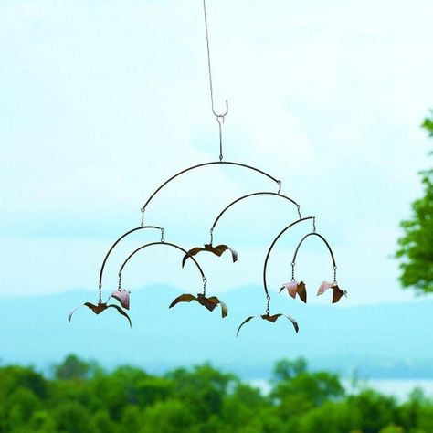 Hey, I found this really awesome Etsy listing at https://www.etsy.com/listing/977105219/bats-hanging-mobile-happy-gardens-garden Patio Art, Outdoor Artwork, Bear Sculptures, Mobile Art, Hanging Mobile, Rustic Art, Hanging Garden, Garden Lovers, Garden Statues