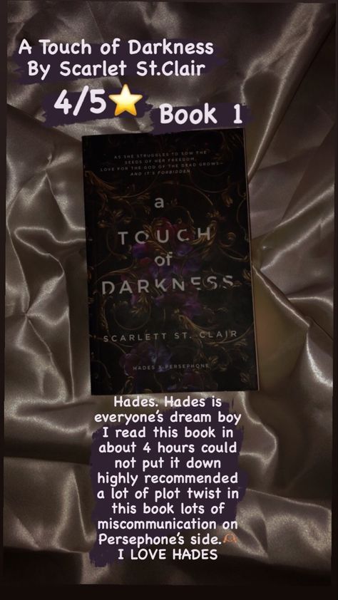 Book a touch of darkness hadesxpersephone dark romance Dark Romance Books Spicy Scenes, Spicy Dark Romance Books, The Cheat Sheet, A Touch Of Darkness, Love On The Brain, Touch Of Darkness, Love Hypothesis, Better Than The Movies, Spicy Books