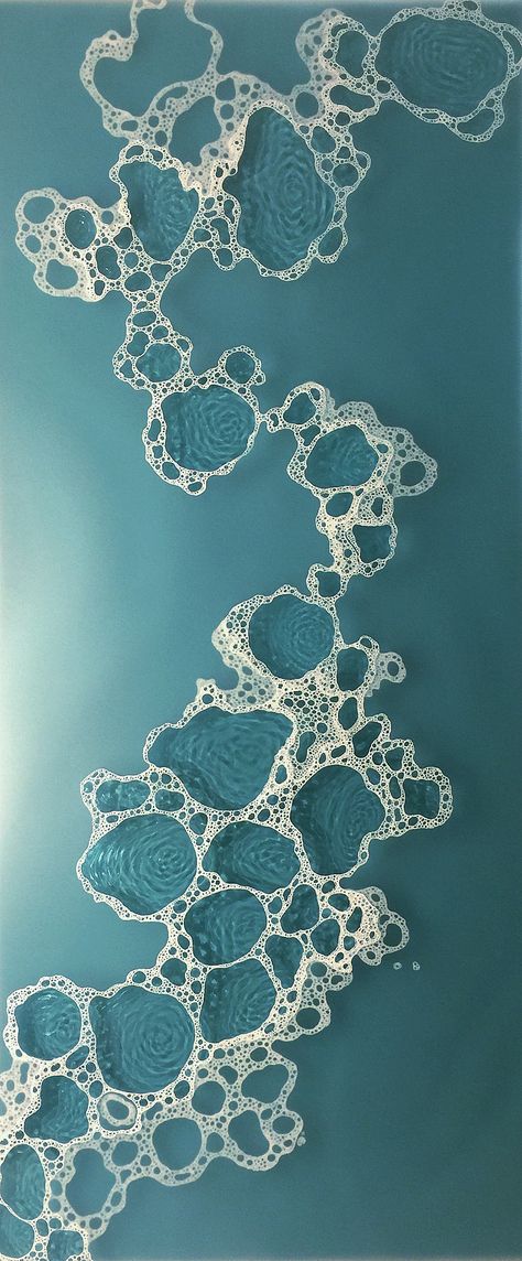 Foam Drawing, Resin Drawing, Barnacle Drawing, Carla Goldberg, Bubble Sculpture, Nature Inspired Sculpture, Foam Bubbles, Foam Aesthetic, Bubble Drawings