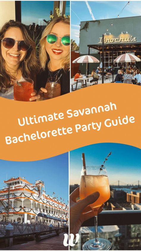 My REAL savannah bachelorette party! If you’re looking for something with Southern Charm, but a little more off the beaten path, a Savannah girls trip may be just what you’re looking for. With its fun nightlife scene, relaxed open container laws, and proximity to the water, Savannah Georgia is the perfect bachelorette party destination. Bachelorette Trip Savannah Ga, Savannah Bachelorette Party Theme, Savannah Ga Bachelorette Party, Southern Bachelorette Party, Savannah Georgia Bachelorette Party, Savannah Georgia Bachelorette, Savannah Bachelorette Party, Savannah Bachelorette, Bachelorette Party Destinations