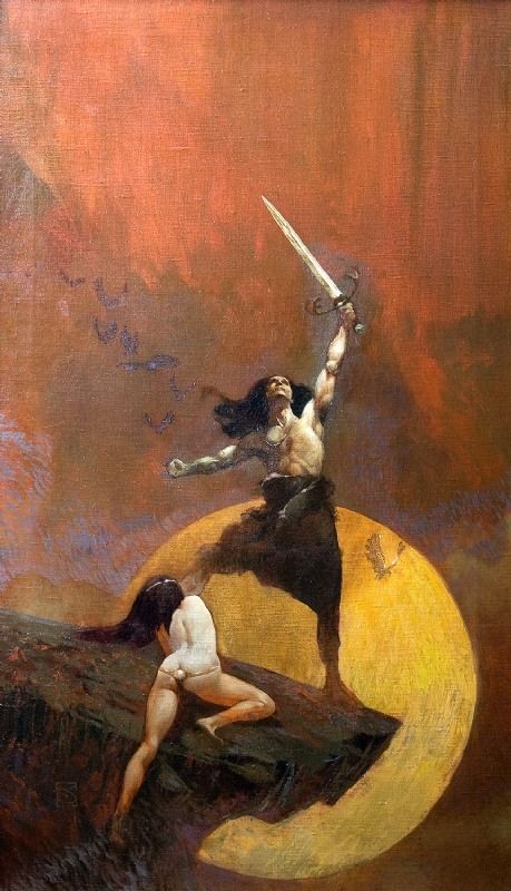 Pascal Blanché on Twitter: "#INSPIRATION: The wonderful art of Jeffrey Catherine Jones.… " Frank Frazetta Art, Frazetta Art, Hyborian Age, Jeff Jones, Classic Fantasy, Robert E Howard, Boris Vallejo, Heroic Fantasy, Frank Frazetta