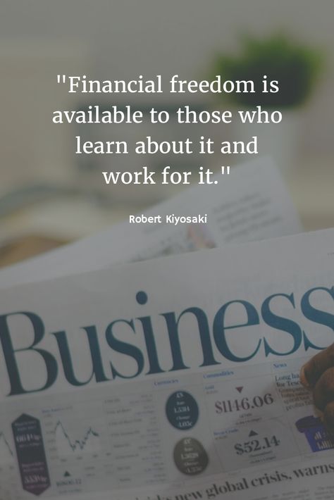 How are you working towards financial freedom? Financial Planning Quotes, Financial Freedom Quotes, Financial Quotes, Financial Motivation, Finance Quotes, Budget Planer, Quotes About New Year, Robert Kiyosaki, Dave Ramsey