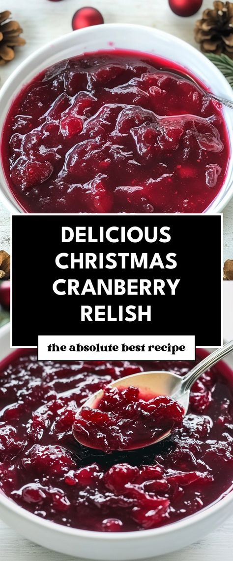 Image for Delicious Christmas Cranberry Relish Cooked Cranberry Relish, Easy Cranberry Relish, Easy Cranberry Relish Recipes, Cranberry Relish Recipes Easy, Fresh Cranberry Recipes Thanksgiving, Homemade Cranberry Relish, Fresh Cranberry Relish Recipes, Cranberry Relish Recipes Thanksgiving, Cranberry Relish Recipes