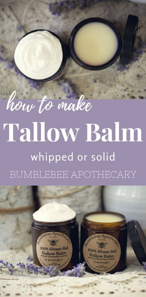 Make Tallow, Tallow Recipes, Tallow Recipe, Whipped Tallow Balm, Whipped Tallow, Tallow Balm, Lotion Recipe, Skincare Recipes, Diy Lotion