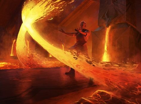 Element Bending, Fire Elemental, Fire Magic, Super Powers Art, Mtg Art, Heroic Fantasy, Magic Design, Magic Powers, Fantasy Concept