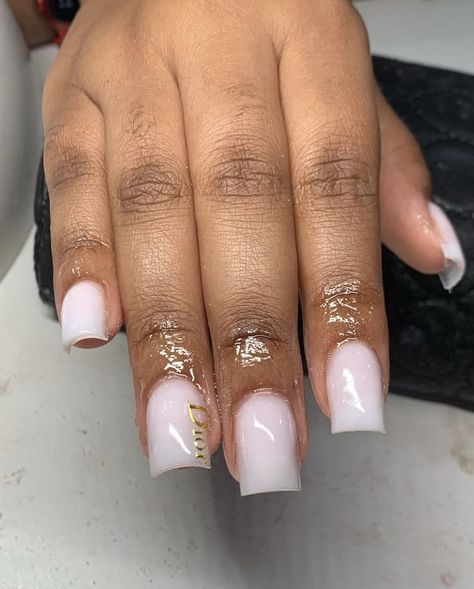 Cute Short Acrylic Nails Black Women, Cute Nails For Black Girls Short, Nail Ideas Black Girls Short, Short Acrylic With Charms, Nail Inspo Black Girls Short, Black Nail Designs, Short Nail Designs, Dream Nails, Square Nails