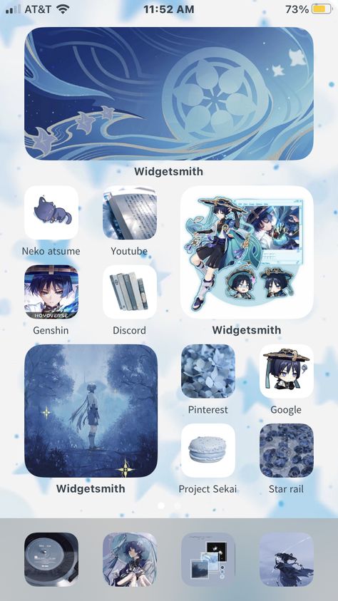 2/2 Personally made :] Blue Scaramouche Icon, Blue Icons Aesthetic Apps, Wanderer Phone Theme, Widgetsmith Layout, Scaramouche Themed Phone Icons, Scaramouche Phone Theme, Genshin Homescreen Ideas, Shenhe Themed Phone, Scaramouche Homescreen