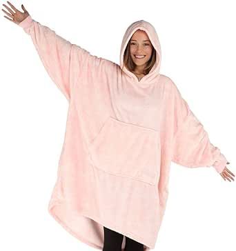 THE COMFY Dream | Oversized Light Microfiber Wearable Blanket, Seen on Shark Tank, One Size Fits All Barbara Corcoran, Waterproof Blanket, Oversized Blanket, The Comfy, Blanket Hoodie, Hoodie Blanket, Wearable Blanket, Shark Tank, Hooded Blanket