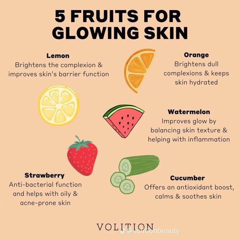 Fruits For Glowing Skin, Poison Ivy Remedies, Healthy Vibes, Food For Glowing Skin, How To Get Rid Of Pimples, Basic Skin Care Routine, Treat Acne, Healthy Skin Tips, Skin Glow