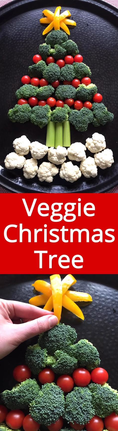 Christmas Tree Shaped Vegetable Platter - MUST make this for Christmas party! Genius! | MelanieCooks.com Bacon Ranch Cheese Ball Recipe, Christmas Veggie Tray, Veggie Christmas, Healthy Lifestlye, Winter Appetizers, Fun Holiday Food, Edible Ideas, Craft Cottage, Christmas Appetizers Party