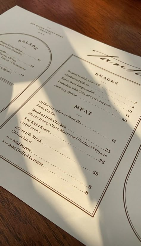 Restaurant Menus Aesthetic, Restaurant Menu Design Aesthetic, Cafe Menus Aesthetic, Aesthetic Cafe Menu Design, Fancy Restaurant Menu Design, Carte Menu Restaurant Design, Menu Cafe Aesthetic, Restaurant Menu Aesthetic, Menu Aesthetic Design