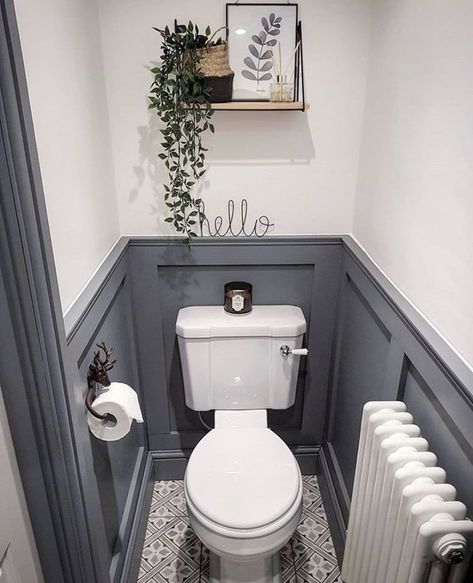 Understairs Toilet, Wc Ideas, Small Downstairs Toilet, Bathroom Under Stairs, Cloakroom Toilet, Downstairs Cloakroom, Toilet Room Decor, Small Toilet Room, Downstairs Loo