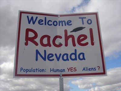 Welcome to Rachel Nevada - Population: Human YES, Aliens ? - Welcome Signs on Waymarking.com Nellis Air Force Base, Black Mailbox, Funny Weather, Air Carrier, Nevada Usa, Desert Life, Research Center, Street Signs, Van Life