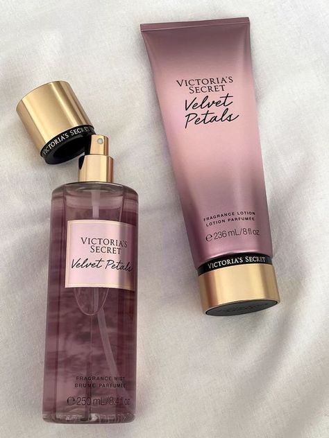 Indulge in the luxurious allure of Victoria's Secret Velvet Petals Perfume and Body Cream! 🌹✨ Immerse yourself in the enchanting fragrance of velvet petals, elegantly captured in this perfume. Paired with the rich, hydrating body cream, this duo provides a sensory experience that lingers all day. Elevate your scent game with Victoria's Secret – shop now for the epitome of floral sophistication! 🌺💖 #VictoriasSecret #VelvetPetals #PerfumeAndCream @ssiirenixx Victoria Secret Perfume Body Spray, Perfume Victoria Secret, Profumo Victoria Secret, Victoria Secret Body Spray, Victoria's Secret Perfume, Victoria Secret Body Mist, Victoria Secret Lotion, Alat Makeup, Lotion Gift