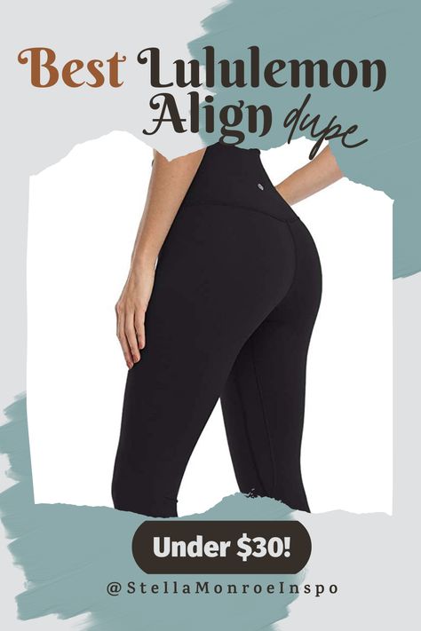 Lululemon Align Pant dupe for under $30 on Amazon with Prime shipping!! HeyNuts Essential 7/8 Leggings, Buttery Soft Pants 25'' Gym Pants Women, Alo Yoga Leggings, Lululemon Align Pant, Gym Pants, Soft Pants, Leggings For Women, Athleisure Outfits, Lululemon Align, Athletic Leggings