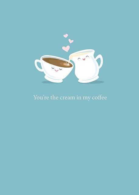 Cream In My Coffee by Jerrod Maruyama, via Flickr Cups Of Coffee, Cute Puns, My Coffee, The Cream, Coffee Love, Coffee Quotes, Coffee Art, Coffee Addict, Cute Quotes