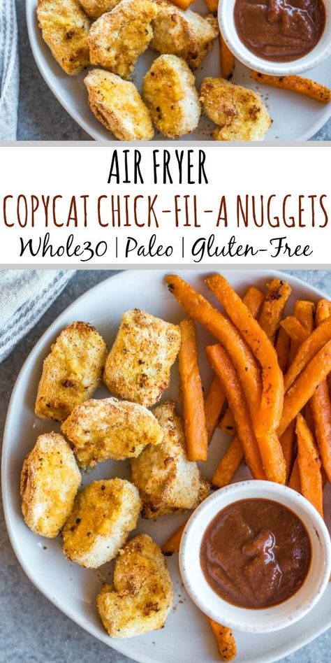 Pickle Brined Chicken, Nuggets Air Fryer, Chick Fil A Recipe, Air Fryer Chicken Nuggets, Brined Chicken, Chicken Fried Steak Recipe, Chick Fil A Nuggets, Fried Steak Recipes, Recipe For Lunch