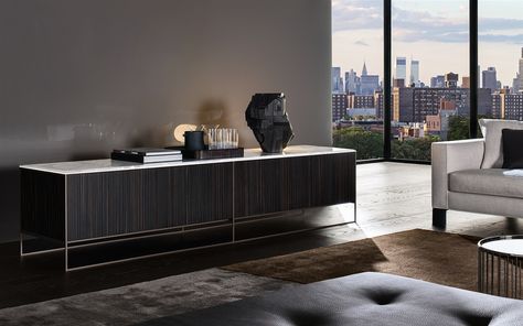 CALDER BRONZE“SIDEBOARD”| 书架 - 侧板 - EN Credenza Design, Living Tv, Console Table Design, Study Furniture, Portfolio Design Layout, Sideboard Bar, Side Board, Bookcase Sideboard, Side Table Design